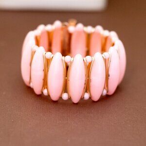 6 inch, Vintage Gold Tone Very Light Bracelet by Western Germany - U32